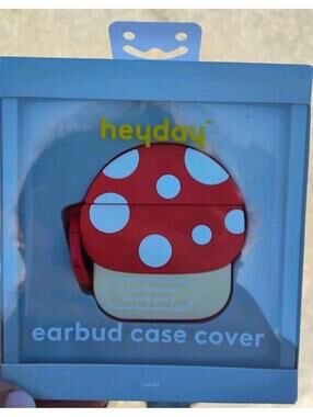 Heyday Mushroom (Red) Silicone Earbud Case Cover For AirPods Pro Gen 1 &2